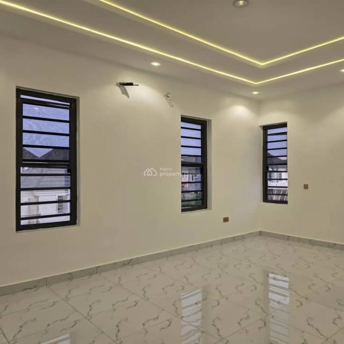 Self Service Four Bedroom Semi Detached Duplex with Bq, By Sky Mall, Sangotedo, Ajah, Lagos, Detached Duplex for Sale