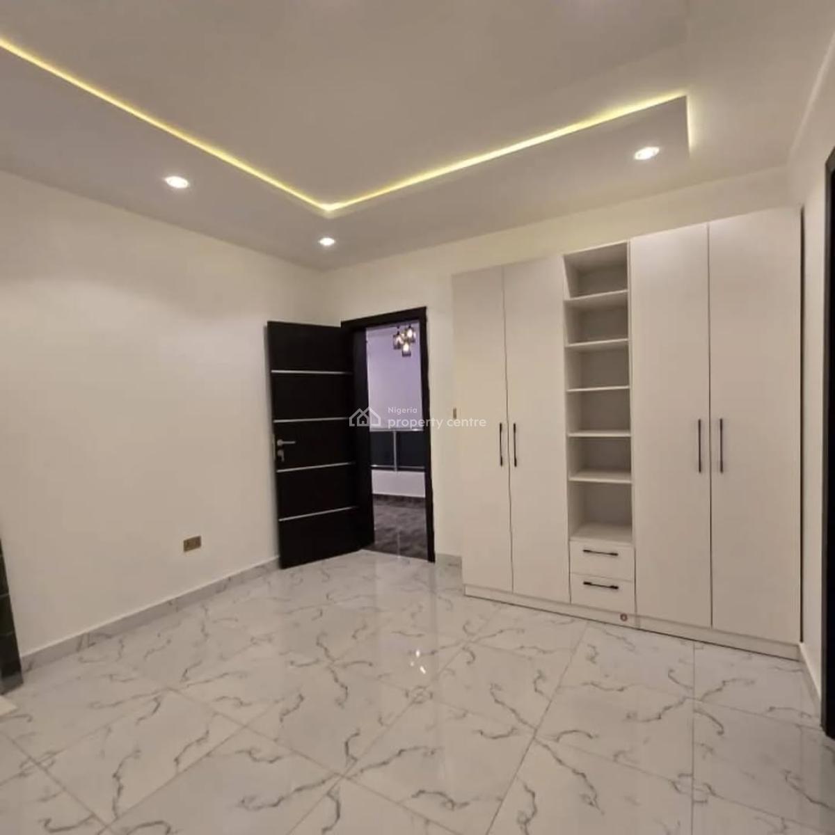 Self Service Four Bedroom Semi Detached Duplex with Bq, By Sky Mall, Sangotedo, Ajah, Lagos, Detached Duplex for Sale