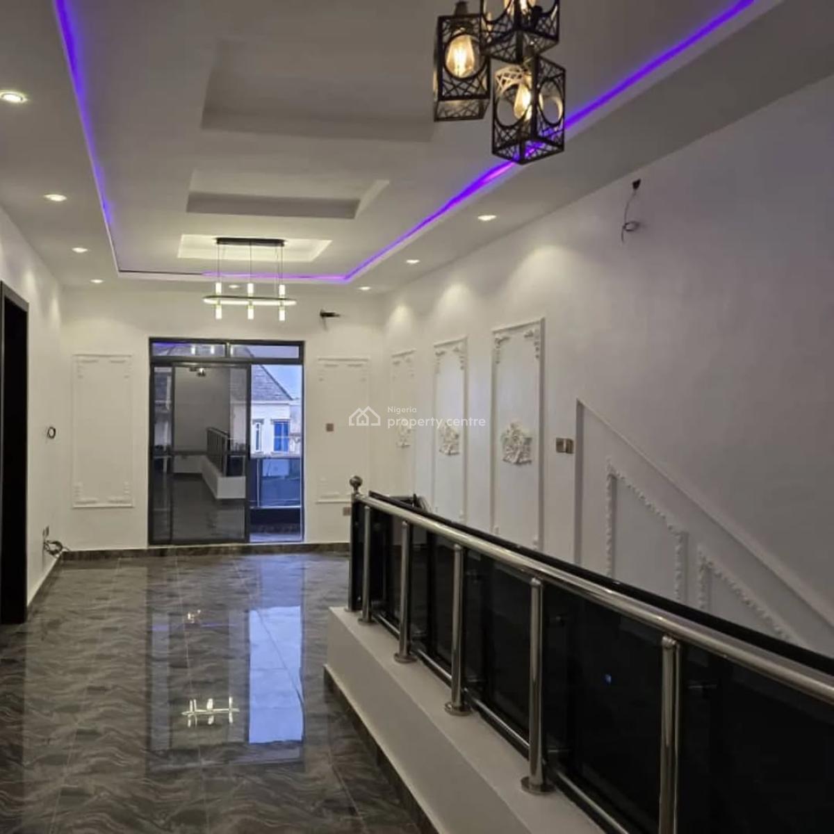 Self Service Four Bedroom Semi Detached Duplex with Bq, By Sky Mall, Sangotedo, Ajah, Lagos, Detached Duplex for Sale