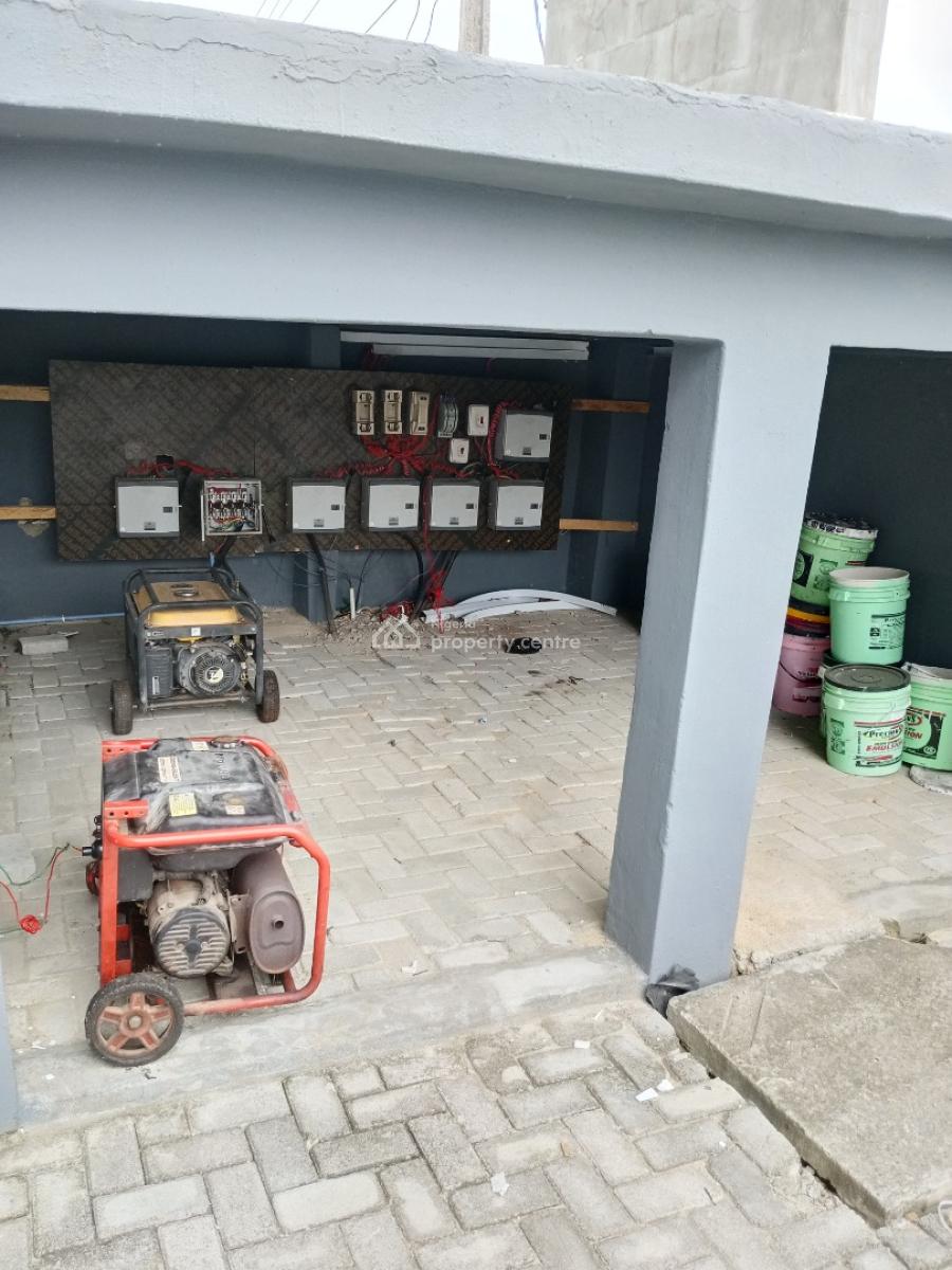 Brand New 4 Bedroom Paint House with Fitted Kitchen, Off Emerald Estate Road, Ilaje, Ajah, Lagos, Flat / Apartment for Rent