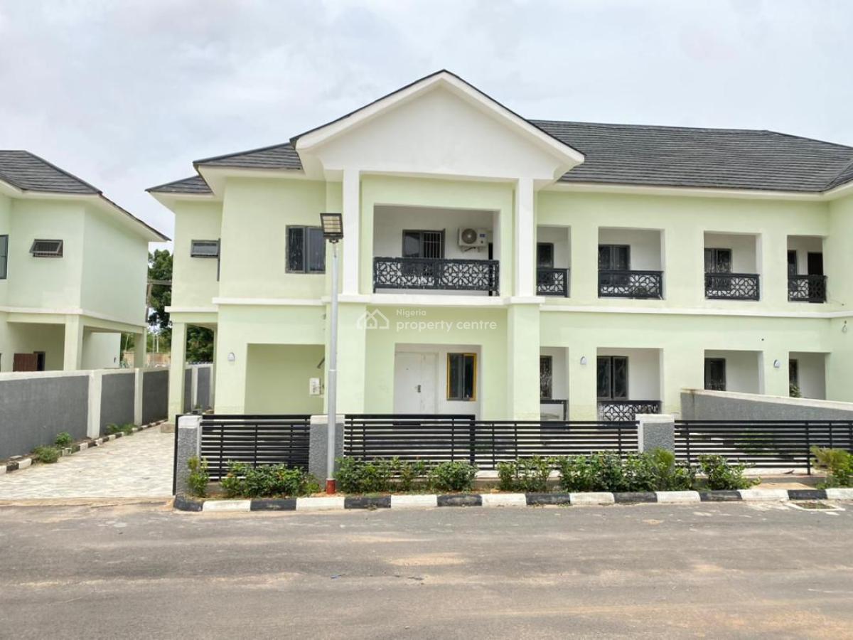 Nice 4 Bedroom Semi-detached Duplex with Acs & Bq, Life Camp, Abuja, Semi-detached Duplex for Rent