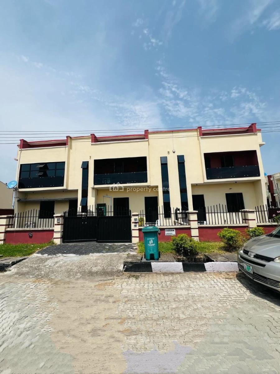 Four Bedroom Terrace Duplex with Self Compound, Golden Park Estate, Sangotedo, Ajah, Lagos, Terraced Duplex for Sale
