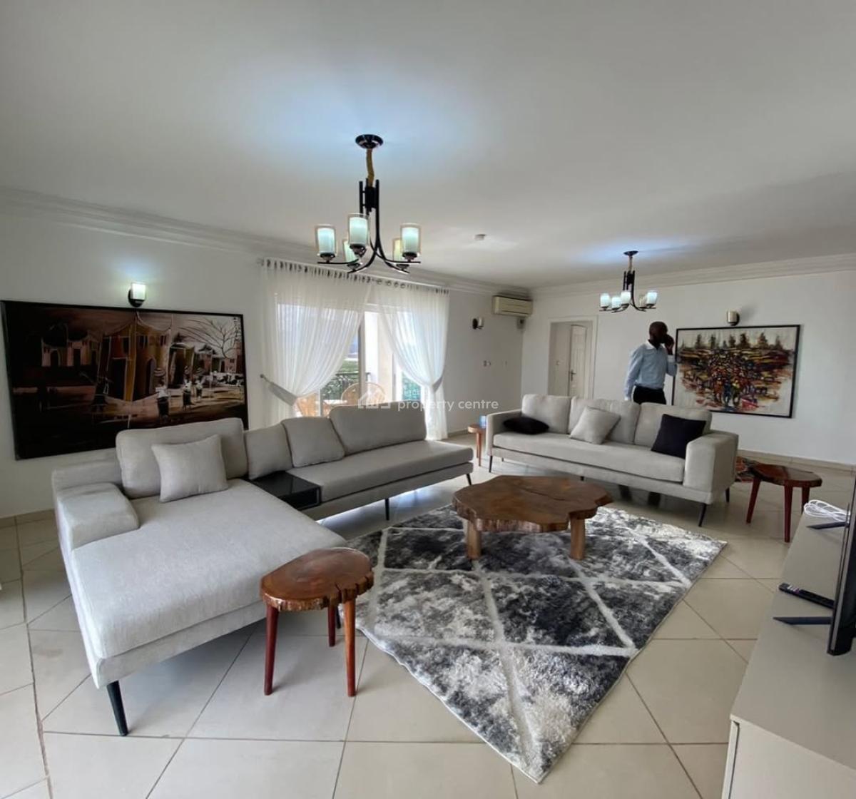 Fully Furnished 3 Bedroom Apartment with Bq & Study, Wuse 2, Abuja, Flat / Apartment for Rent