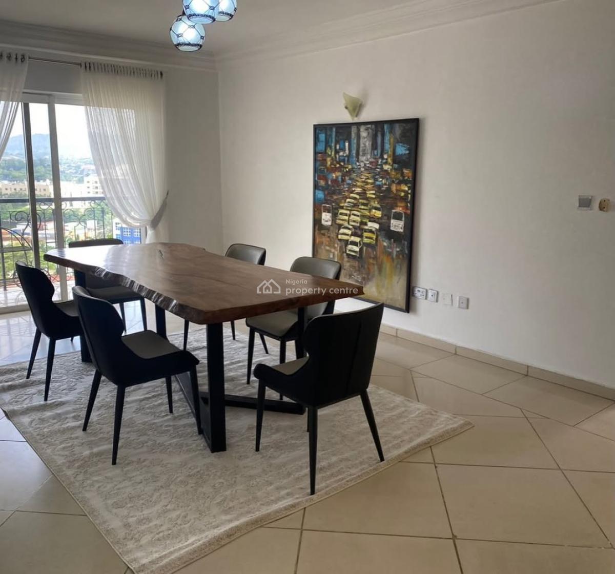 Fully Furnished 3 Bedroom Apartment with Bq & Study, Wuse 2, Abuja, Flat / Apartment for Rent