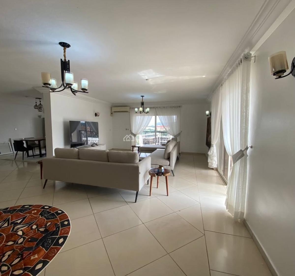 Fully Furnished 3 Bedroom Apartment with Bq & Study, Wuse 2, Abuja, Flat / Apartment for Rent