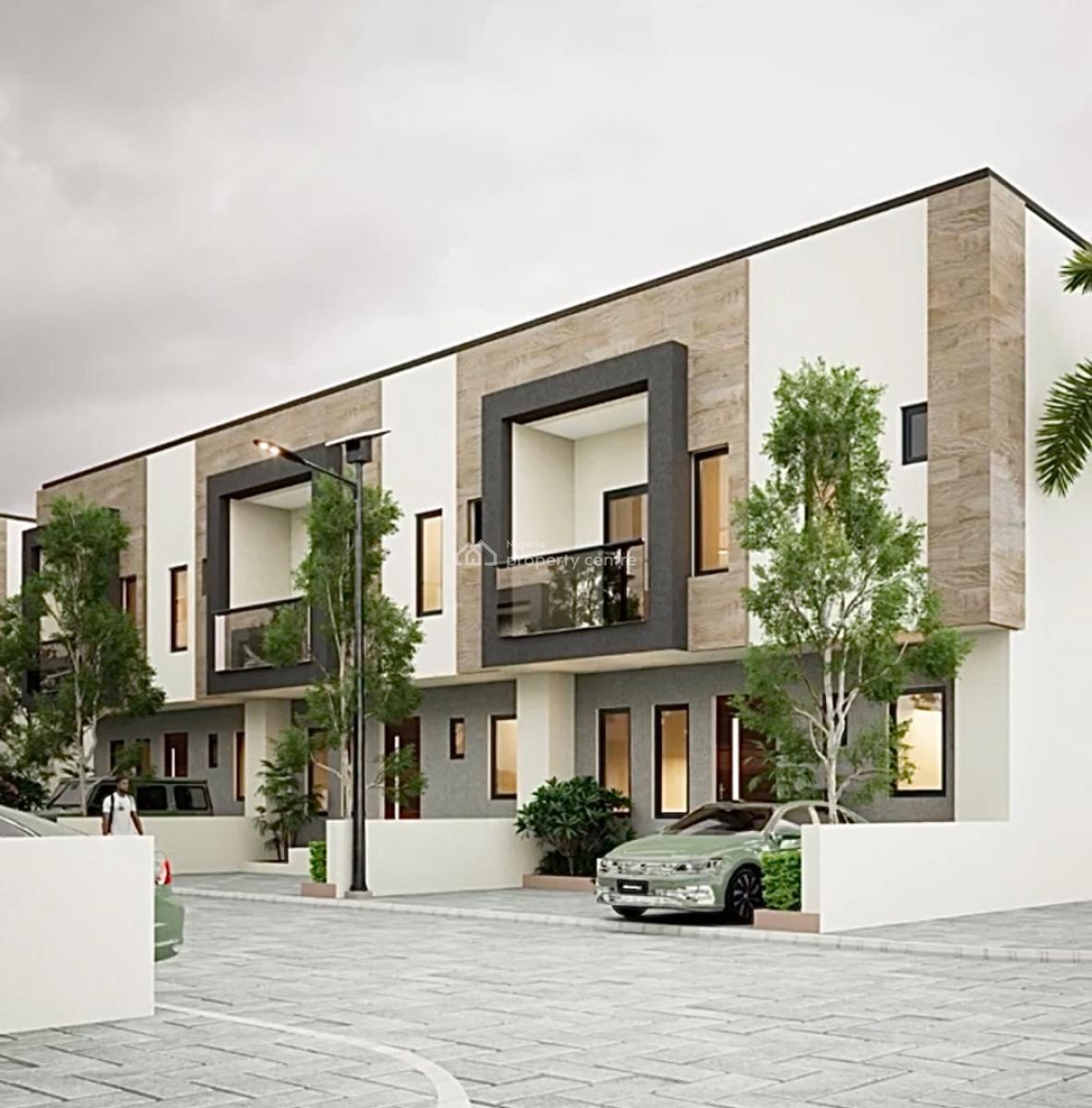 Contemporary Designed Luxury 3 Bedroom Terrace +bq in a Resort Estate, Idera Scheme, Eleko, Ibeju Lekki, Lagos, Terraced Duplex for Sale