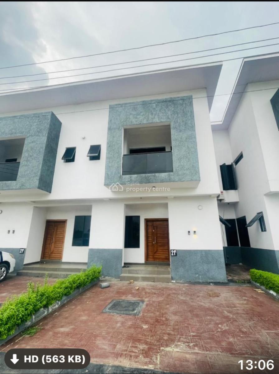 Nice Luxurious 2 Bedroom Duplex with Bq Terrace in a Nice Ambiance, Orchid Road Lekki, Lekki, Lagos, Terraced Duplex for Rent