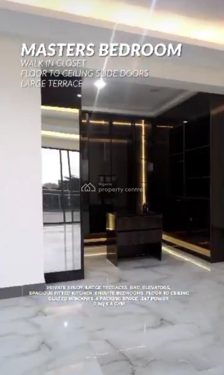 5-bed Penthouse,bq Custom Built Wardrobes, Amazing Living Rooms, Water, Off Bourdillon Road, Old Ikoyi, Lagos, Nigeria, Old Ikoyi, Ikoyi, Lagos, Flat / Apartment for Sale