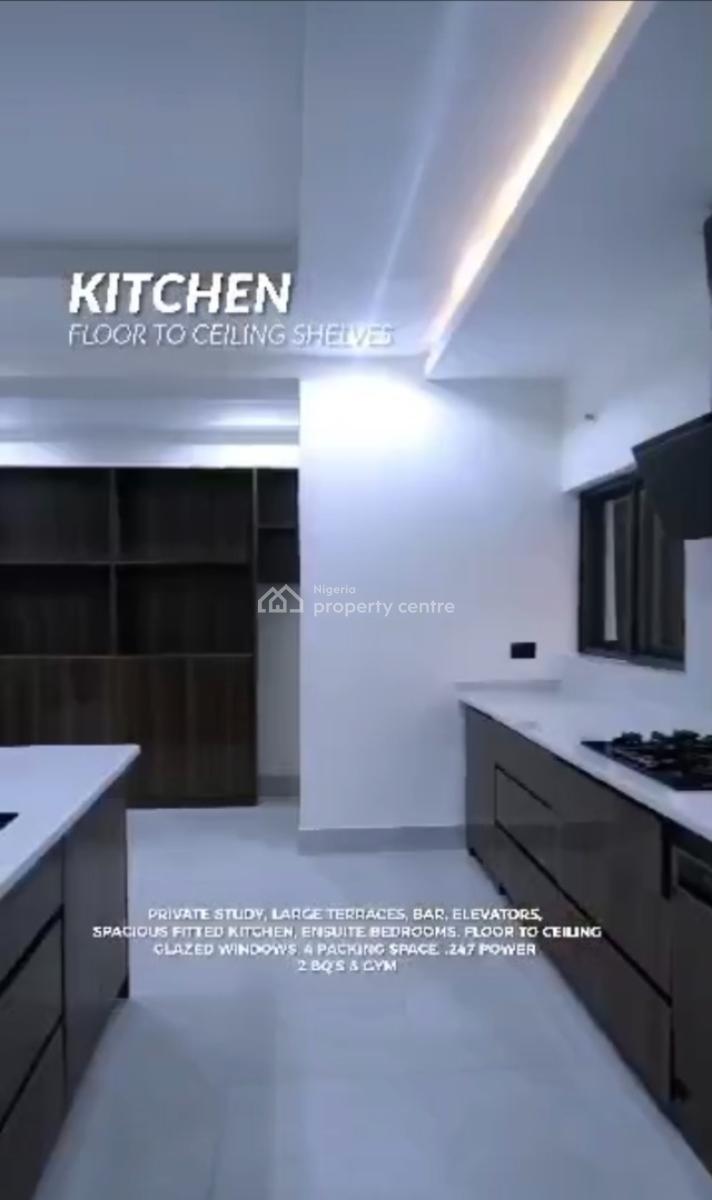 5-bed Penthouse,bq Custom Built Wardrobes, Amazing Living Rooms, Water, Off Bourdillon Road, Old Ikoyi, Lagos, Nigeria, Old Ikoyi, Ikoyi, Lagos, Flat / Apartment for Sale