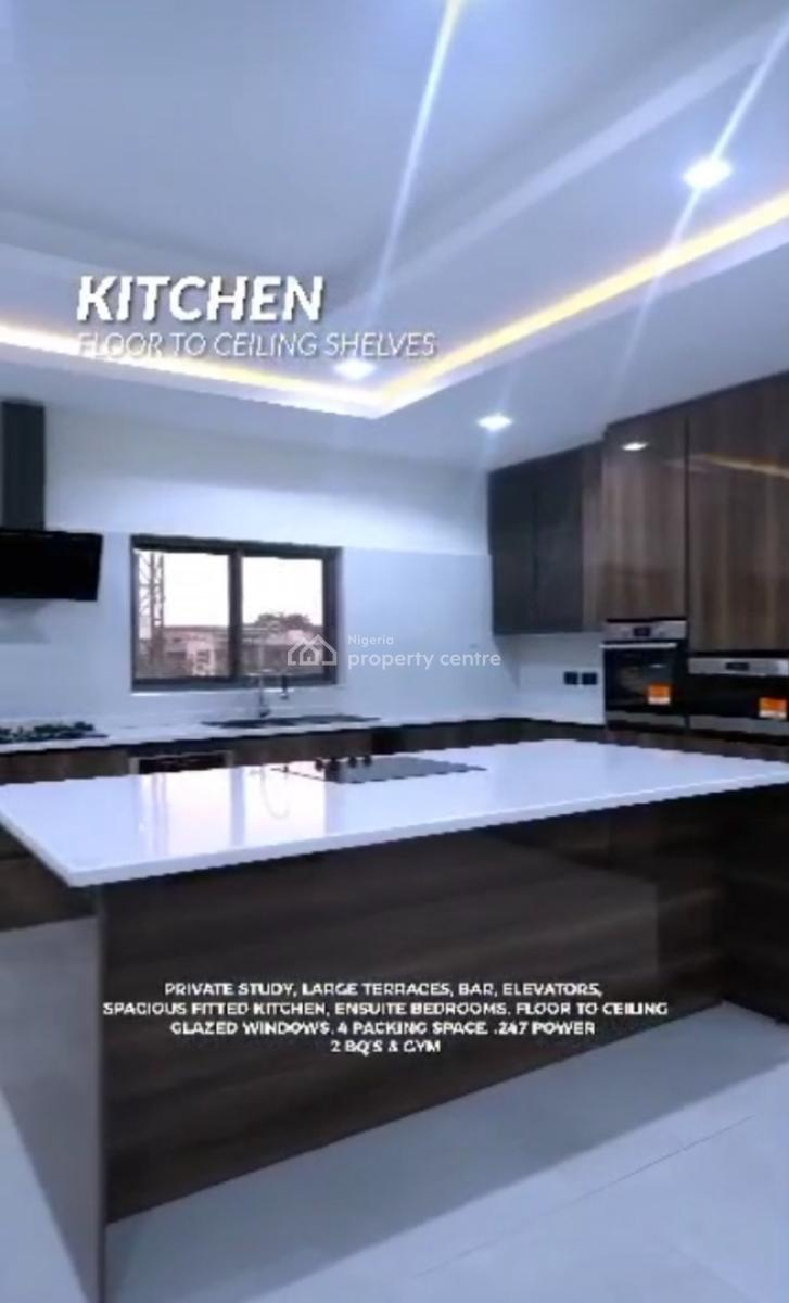 5-bed Penthouse,bq Custom Built Wardrobes, Amazing Living Rooms, Water, Off Bourdillon Road, Old Ikoyi, Lagos, Nigeria, Old Ikoyi, Ikoyi, Lagos, Flat / Apartment for Sale