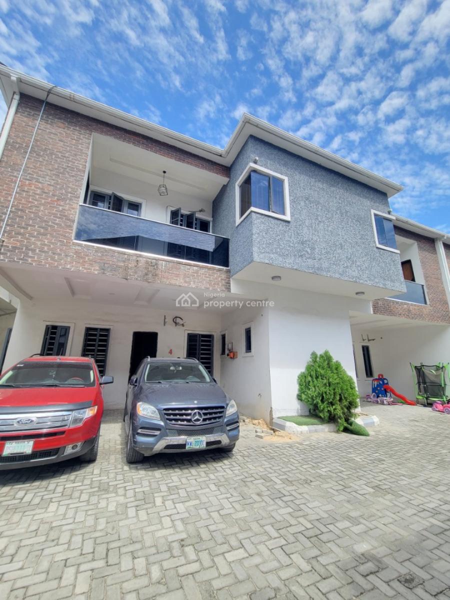Clean and Standard 4 Bedroom Terrace Duplex with Bq, Ikota, Lekki, Lagos, Terraced Duplex for Rent