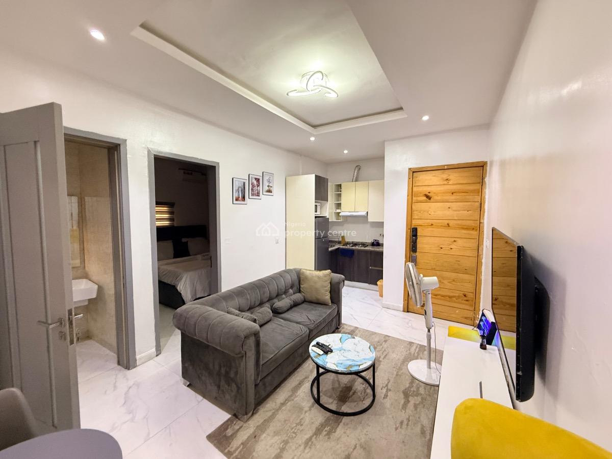 Standard Furnished and Serviced Mini Flat with Guest Toilet, Off Admiralty Way, Lekki Phase 1, Lekki, Lagos, Flat / Apartment for Rent