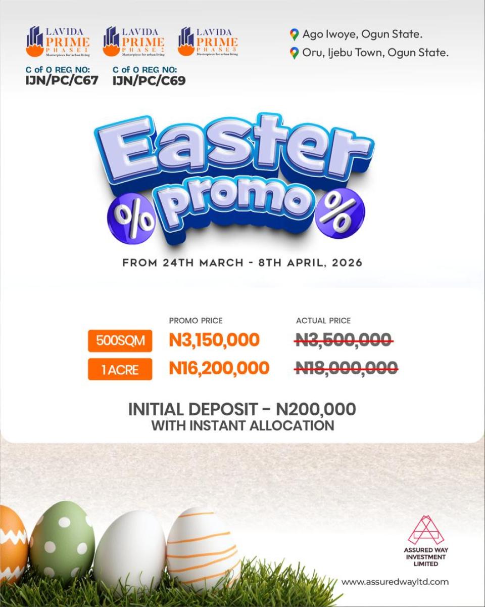 L. Prime Estate, Ago- Iwoye, Km 46, Ogun, Mixed-use Land for Sale