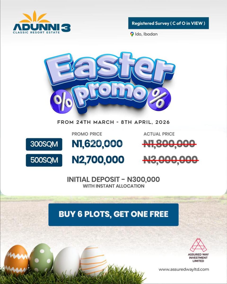 Adunni Estate 3, Ibadan, Oyo, Mixed-use Land for Sale