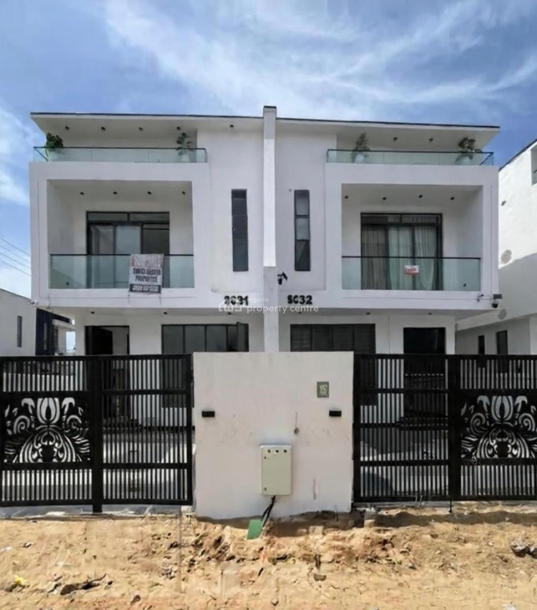 Lovely 4 Bedroom Semi Detached Duplex, Chevron, Lekki, Lagos, Semi-detached Duplex for Sale