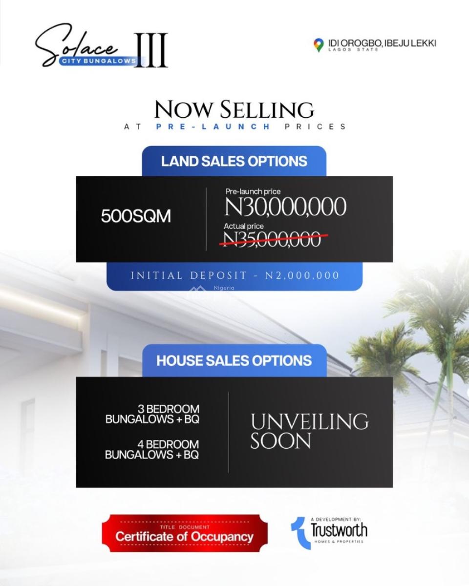 Solace Estate, Ibeju, Lagos, Mixed-use Land for Sale