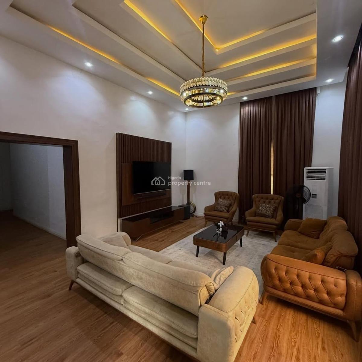 Furnished 3bedroom Bungalo, Serene, Galadimawa, Abuja, Detached Bungalow for Rent