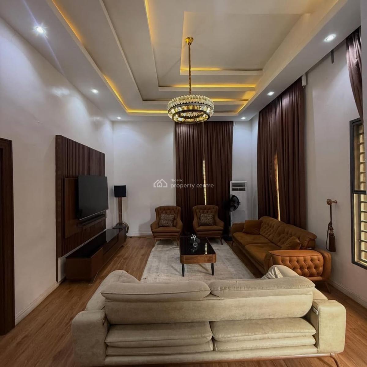 Furnished 3bedroom Bungalo, Serene, Galadimawa, Abuja, Detached Bungalow for Rent