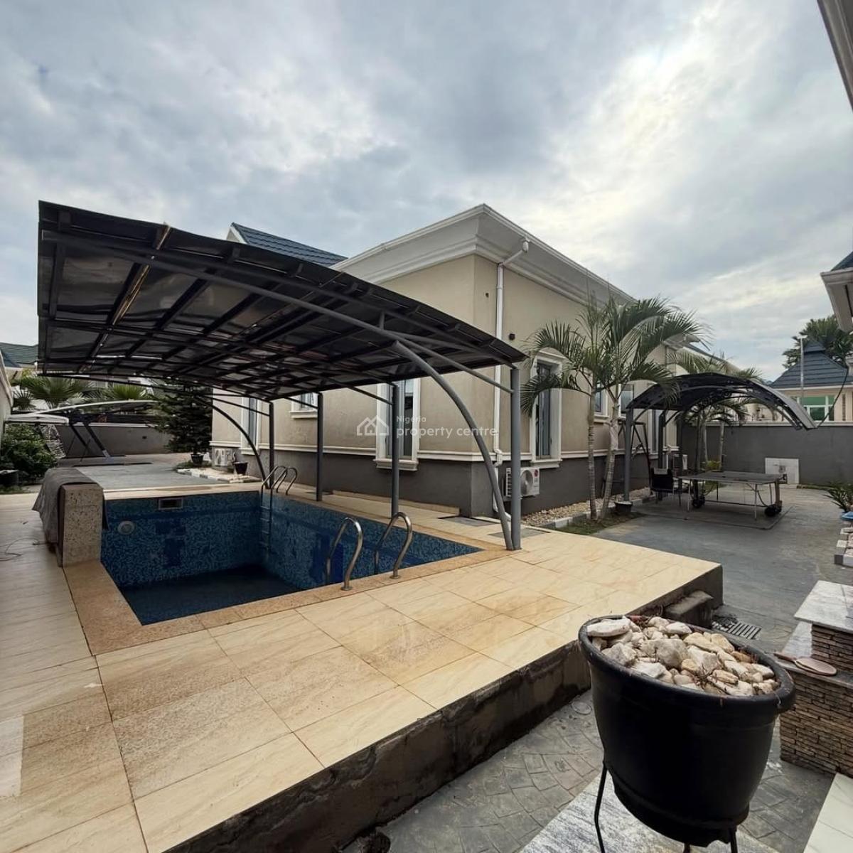 Furnished 3bedroom Bungalo, Serene, Galadimawa, Abuja, Detached Bungalow for Rent