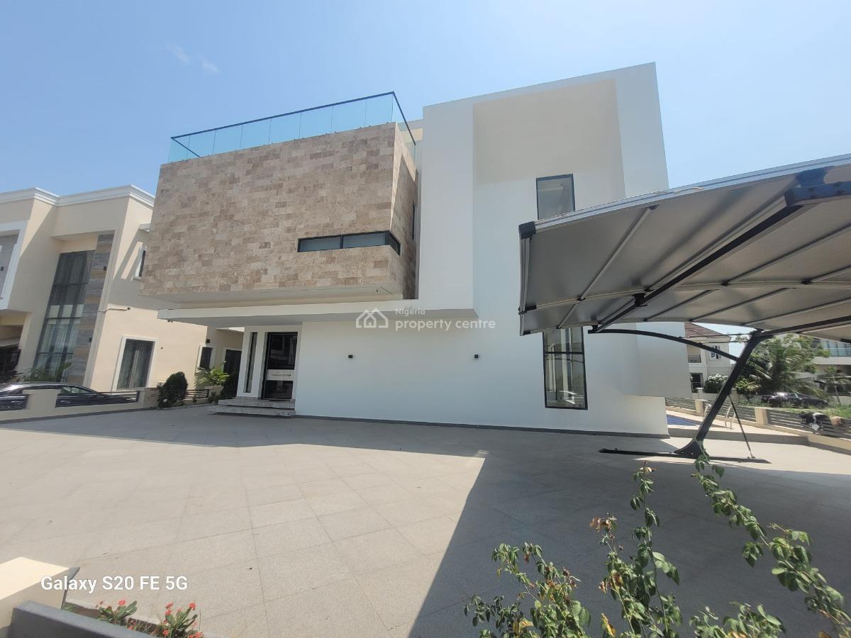 5 Bedroom Detached Duple with 2room Bq, Cinema, Pool, Northern Foreshore Estate By Chevron Drive, Lekki, Lagos, Detached Duplex for Sale