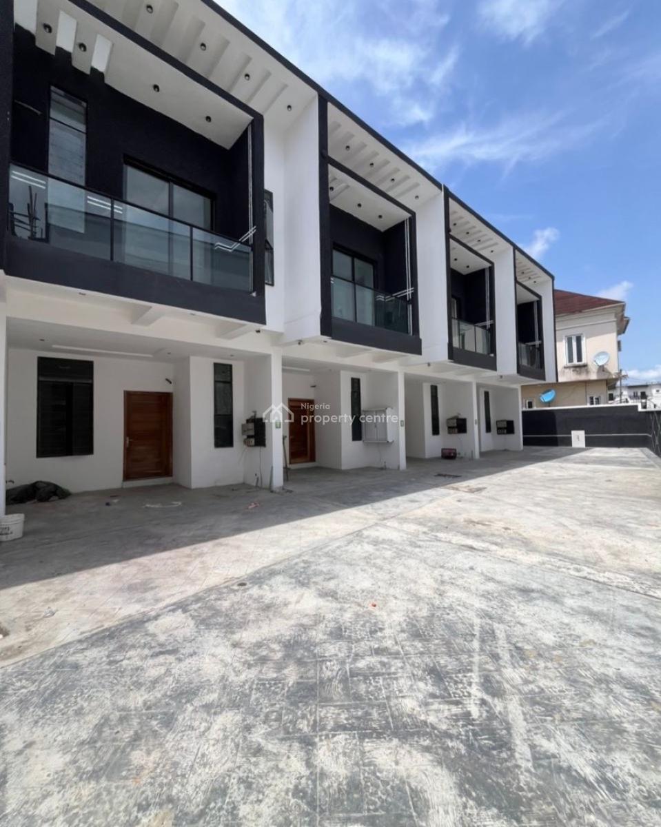 Lovely 4 Bedroom Terrace Duplex with Bq, Chevron, Lekki, Lagos, Terraced Duplex for Sale