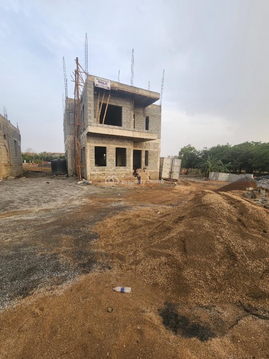 Fully Detached 6 Bedroom Duplex (carcass) in a Fantastic Location, Katampe Main, Katampe, Abuja, Detached Duplex for Sale