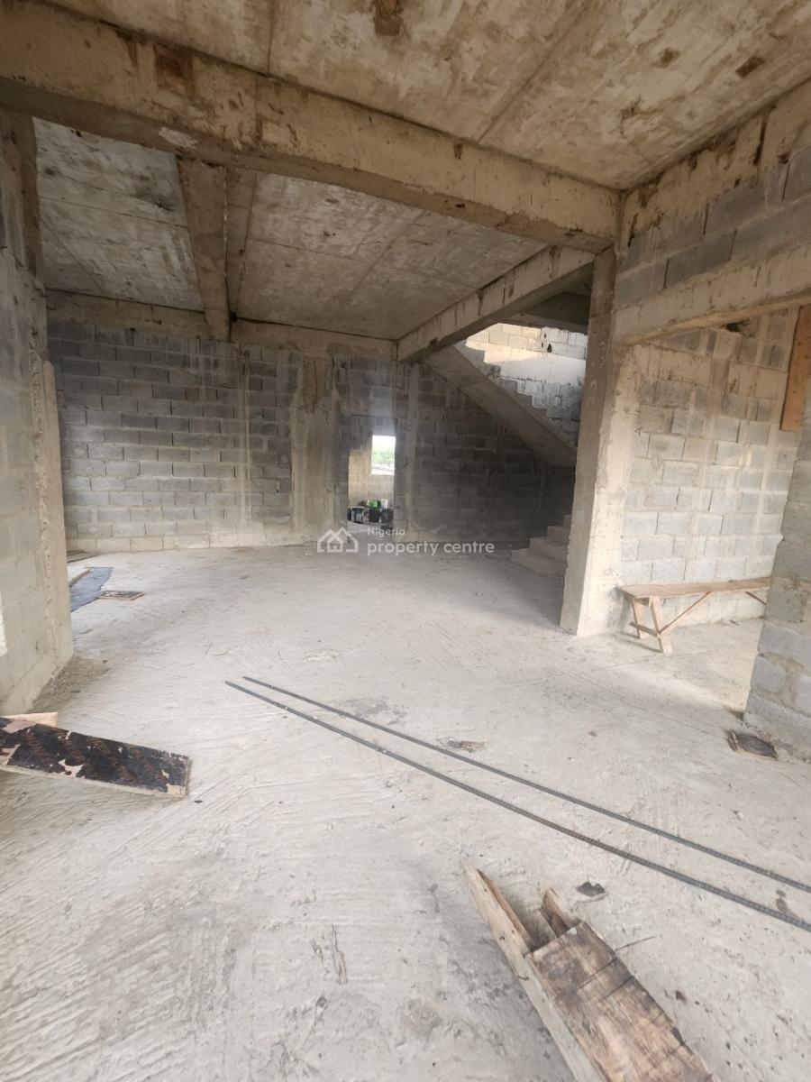 Fully Detached 6 Bedroom Duplex (carcass) in a Fantastic Location, Katampe Main, Katampe, Abuja, Detached Duplex for Sale