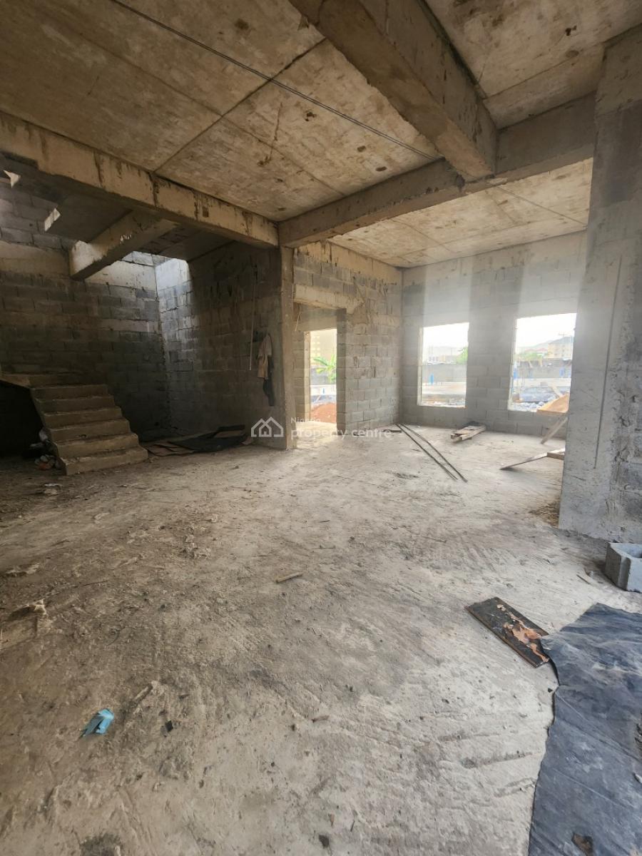 Fully Detached 6 Bedroom Duplex (carcass) in a Fantastic Location, Katampe Main, Katampe, Abuja, Detached Duplex for Sale