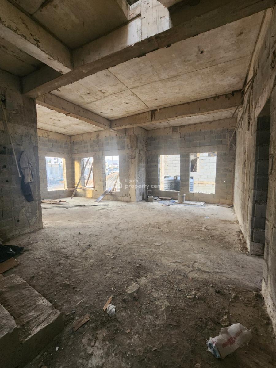 Fully Detached 6 Bedroom Duplex (carcass) in a Fantastic Location, Katampe Main, Katampe, Abuja, Detached Duplex for Sale