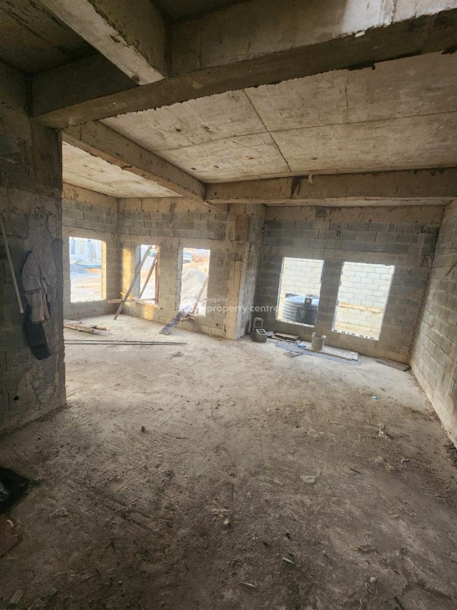 Fully Detached 6 Bedroom Duplex (carcass) in a Fantastic Location, Katampe Main, Katampe, Abuja, Detached Duplex for Sale