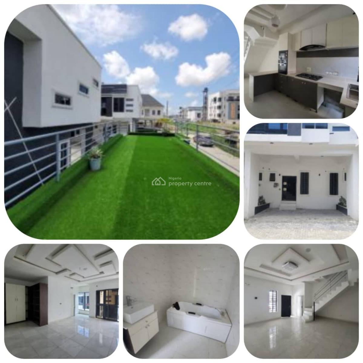 Luxury 4 Bedroom Terrace Duplex with Excellent Facility, Lekki Palm City Estate,  Ajah-lagos., Ajah, Lagos, Terraced Duplex for Rent