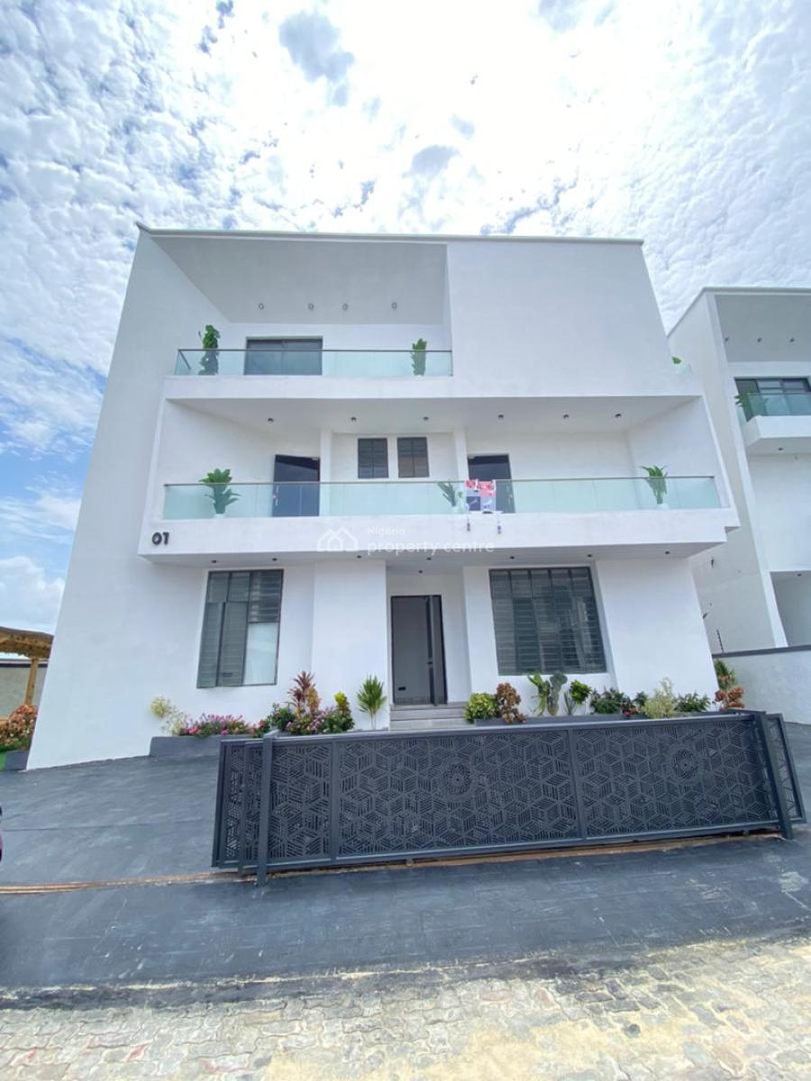 Contemporary 5 Bedroom Fully Detached Duplex with Bq, Cinema, Rooftop, Contemporary 5 Bedroom Duplex with Bq, Cinema, Rooftop in Chevron, Lekki, Lagos, Detached Duplex for Sale