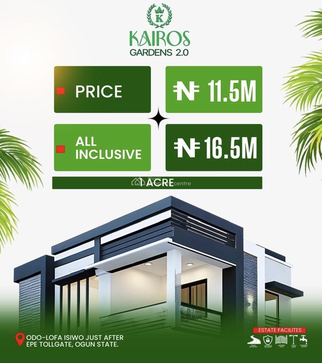 Luxury Land, Odo-lofa Isiwo By Epe Tollgate, Epe, Lagos, Residential Land for Sale