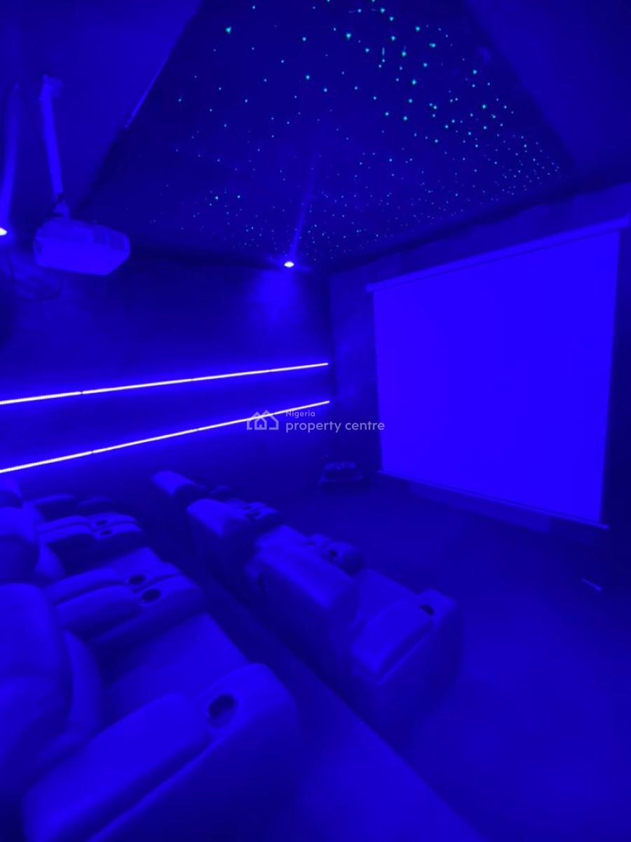 Luxury 6 Bedroom Fully Detached Duplex with Bq, Cinema, Rooftop Lounge, Luxury 6 Bedroom Duplex with Bq, Cinema, Rooftop Lounge in Chevron, Lekki, Lagos, Detached Duplex for Sale