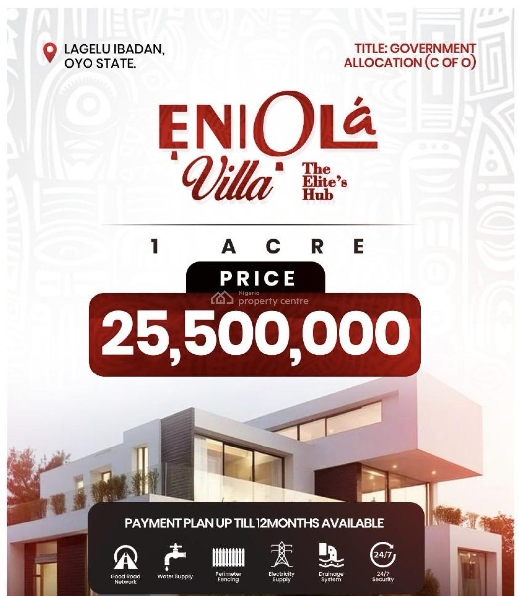 Luxury Landed Property, Iwo Road, Lagelu, Ibadan, Oyo, Residential Land for Sale