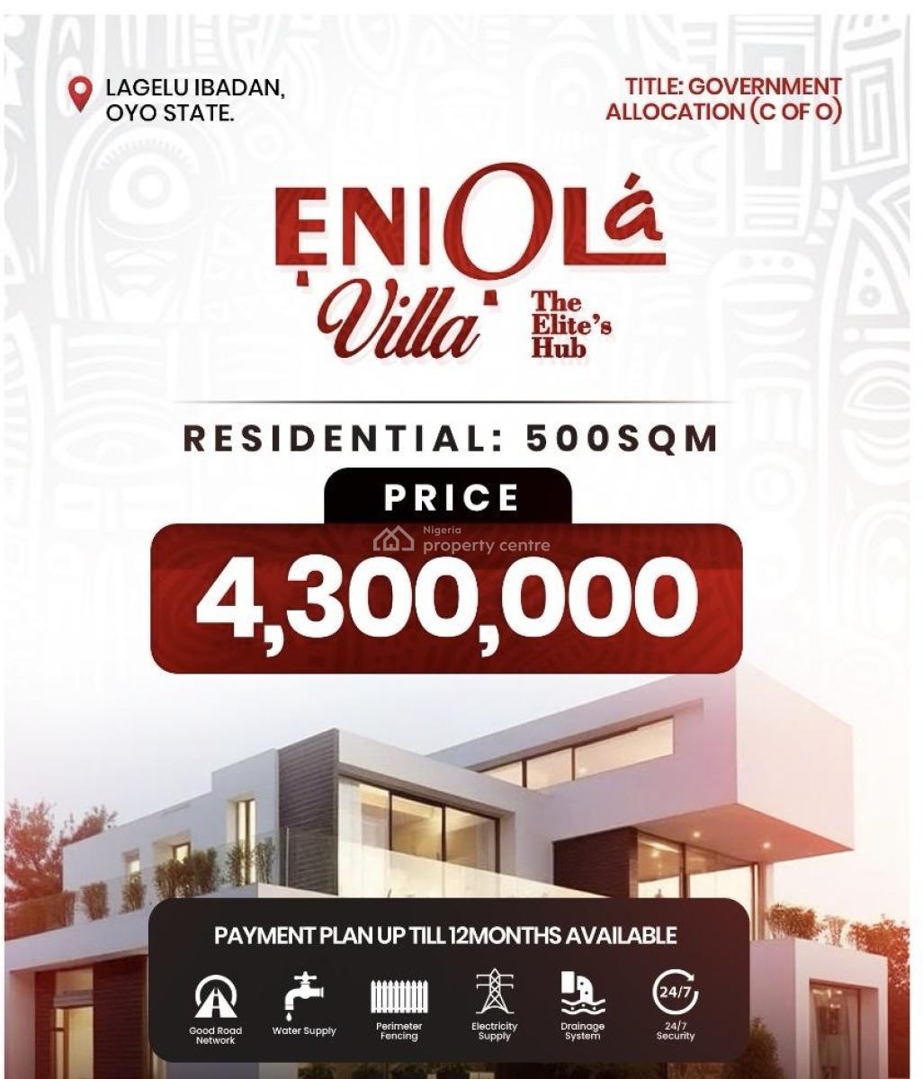 Luxury Landed Property, Iwo Road, Lagelu, Ibadan, Oyo, Residential Land for Sale