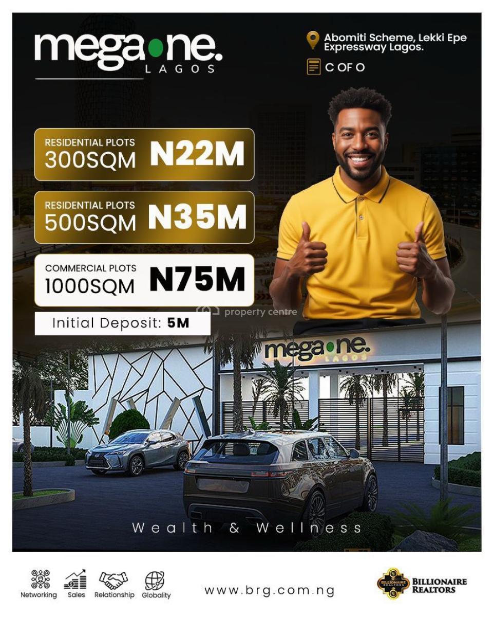 Residential Land with C of O, Megaone Lagos , You Can Get Started with an Initial Deposit of ₦3m., Epe, Lagos, Residential Land for Sale