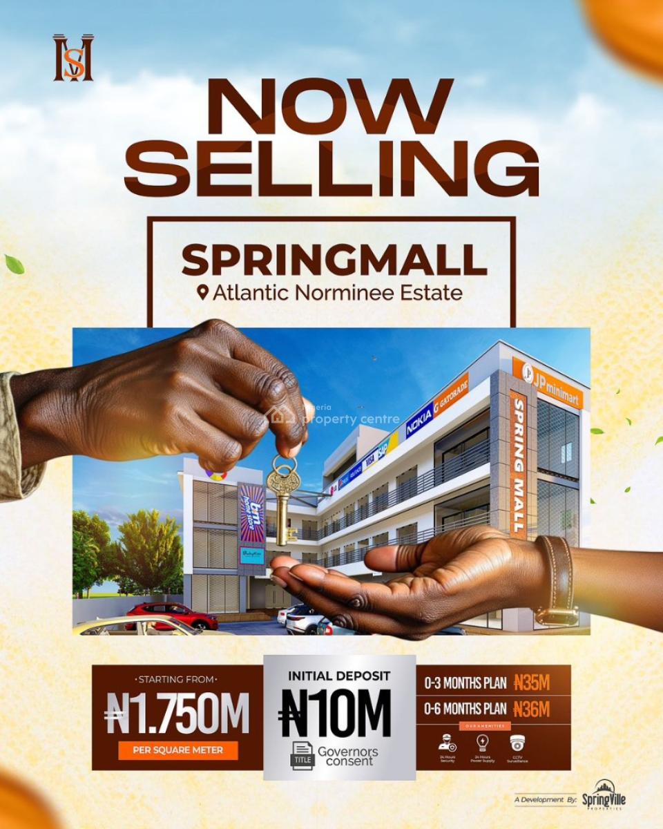 Spring Mall( Shops and Offices), Atlantic Nominee Estate By General Paint ( Pepperoni), Alasia, Ajah, Lagos, Plaza / Complex / Mall for Sale