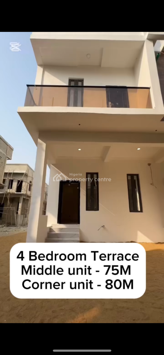 Four Bedroom Terrace Duplex, Abraham Adesanya Axis, Ajah, Lagos, Terraced Duplex for Sale