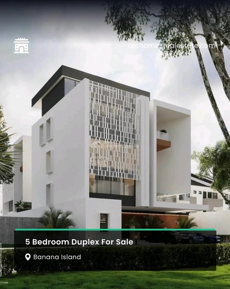 Modern 5 Bedroom Detached Duplex with Spacious Living Areas, Swimming, Banana Island, Ikoyi, Lagos, House for Sale