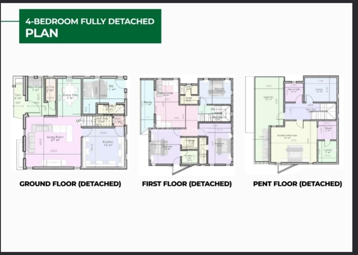 4-bedroom Fully Detached Duplex + Bq + Cinema + Library -- ₦200m*, 3-bedroom Maisonette + Bq – ₦80m*, Ibadan, Oyo, Detached Duplex for Sale