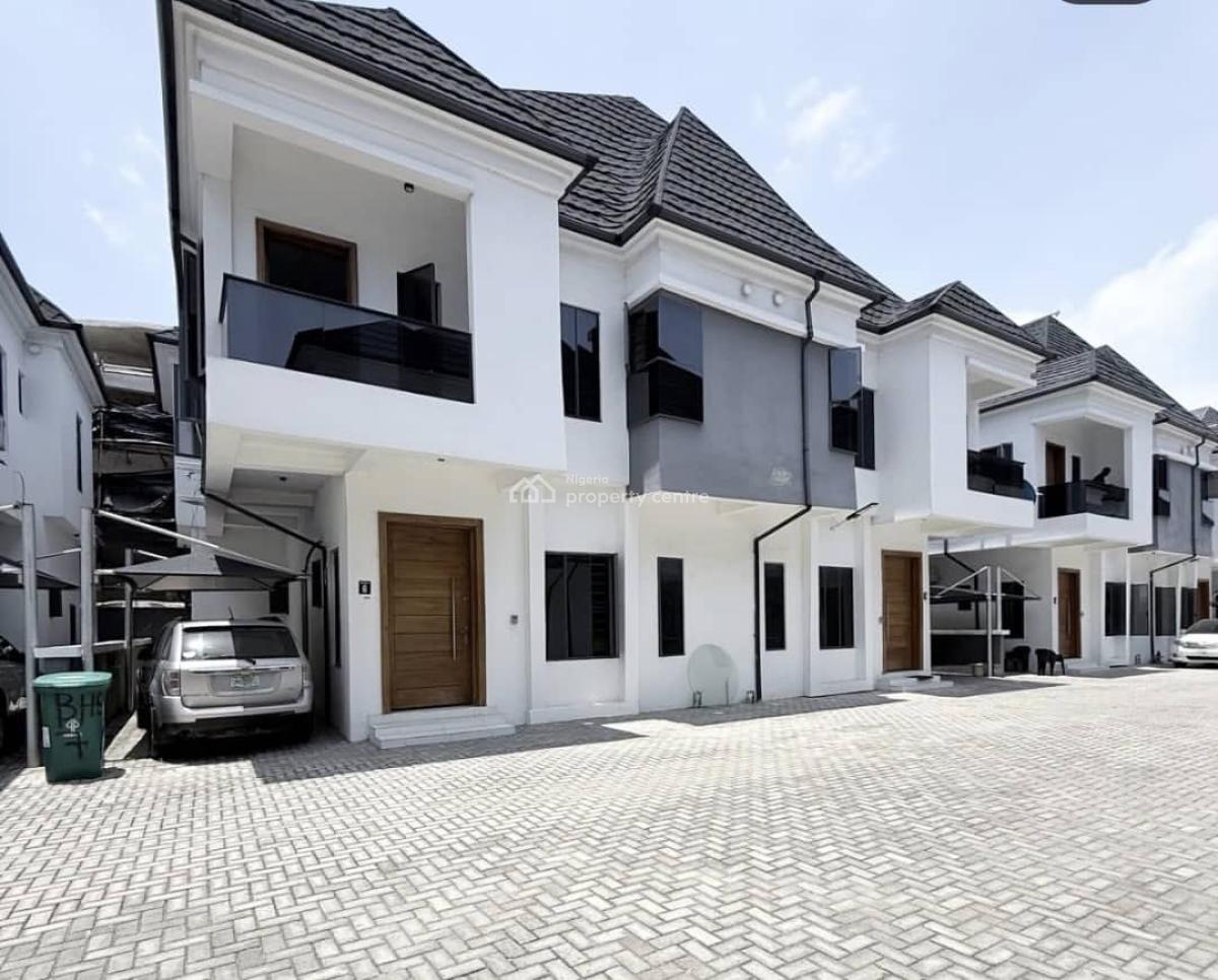 Self Service 4bedroom Semi Detached Duplex Witb Bq with Fitted Kitchen, Ikota, Lekki, Lagos, Semi-detached Duplex for Rent