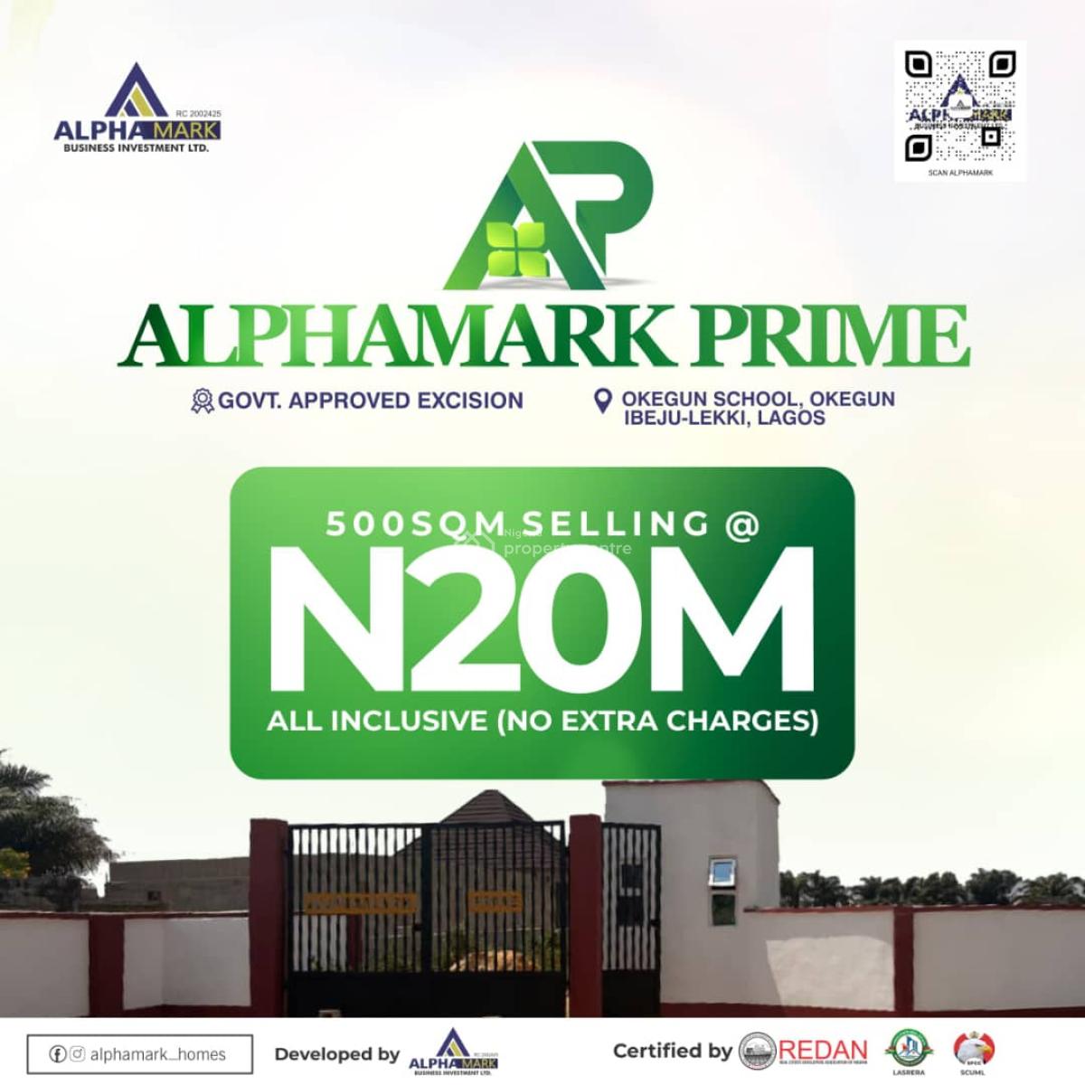 Alpha Mark Prime, Ibeju Lekki, Lagos, Mixed-use Land for Sale
