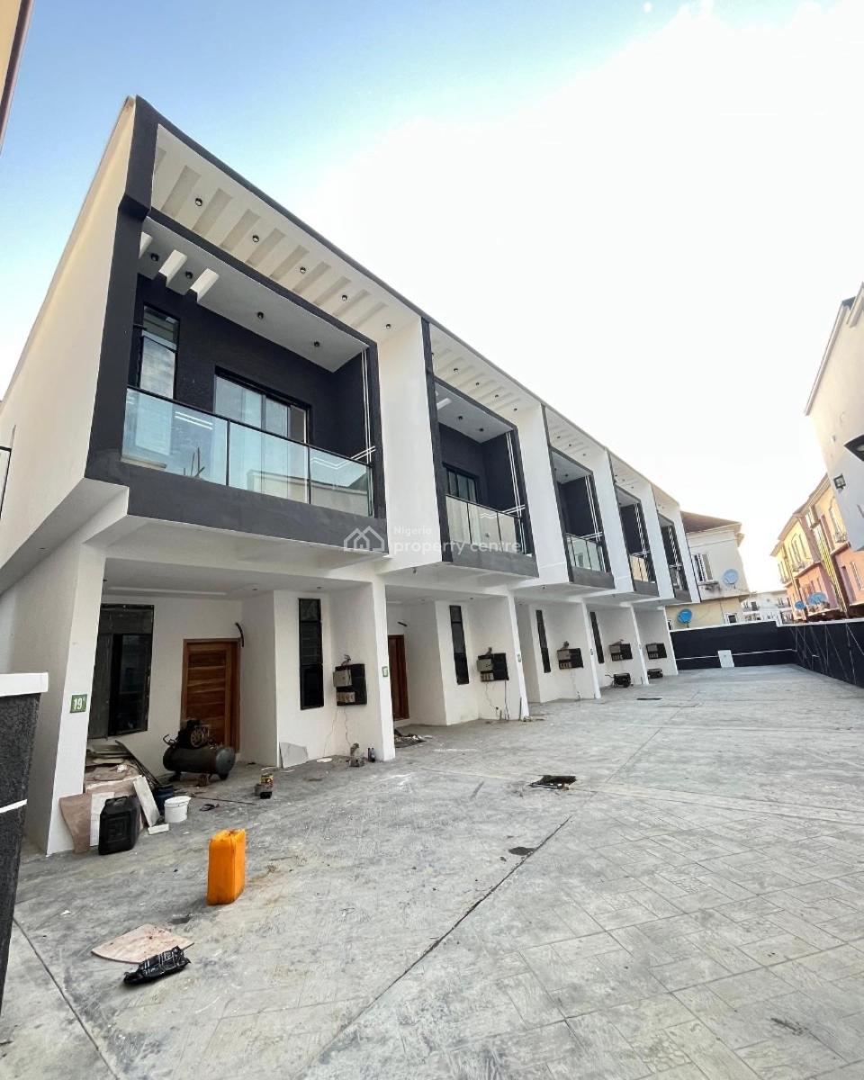Lovely 4 Bedroom Terrace Duplex with Bq, Chevron, Lekki, Lagos, Terraced Duplex for Sale
