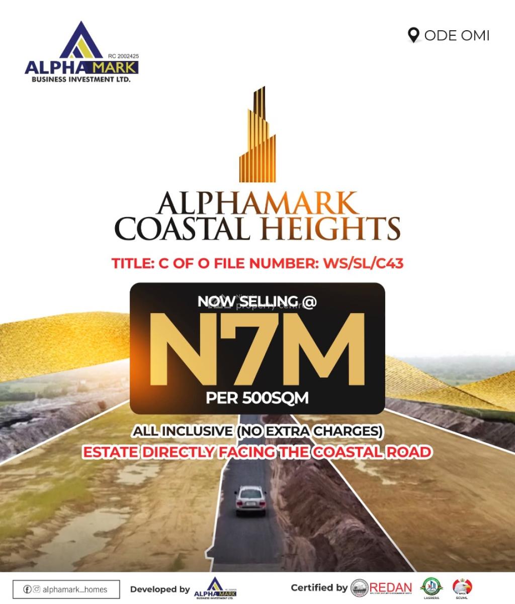 Alphamark Coastal Heights, Ode Omi, Ibeju Lekki, Lagos, Mixed-use Land for Sale