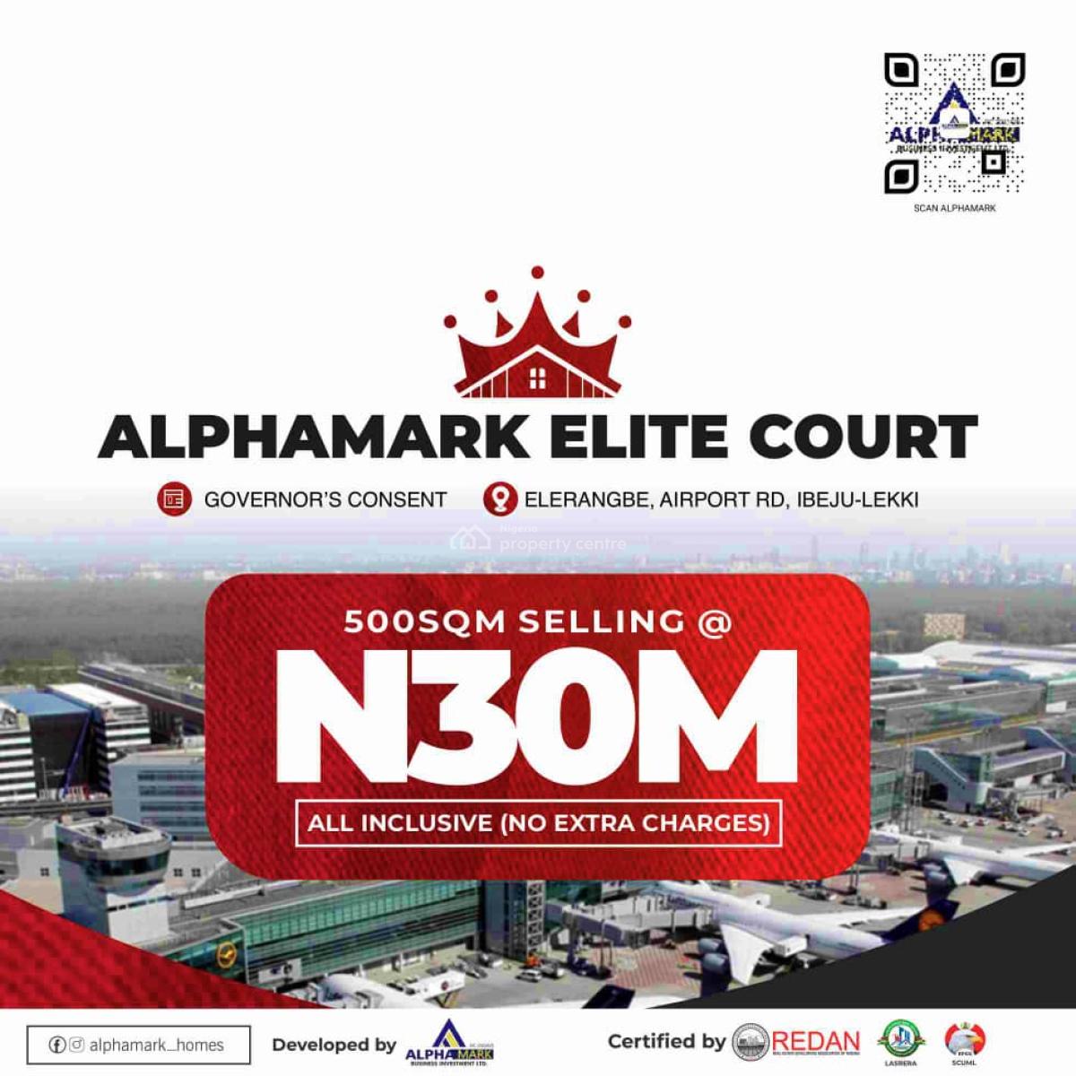 Alphamark Elite, Eleranigbe, Ibeju Lekki, Lagos, Mixed-use Land for Sale