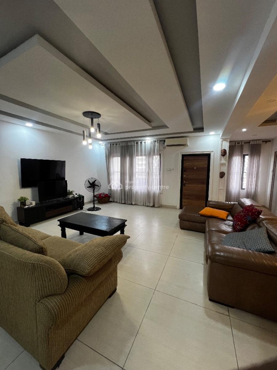 Fully Furnished 3 Bedroom Apartment with Bq, Off Boardillon, Ikoyi, Lagos, Flat / Apartment for Rent