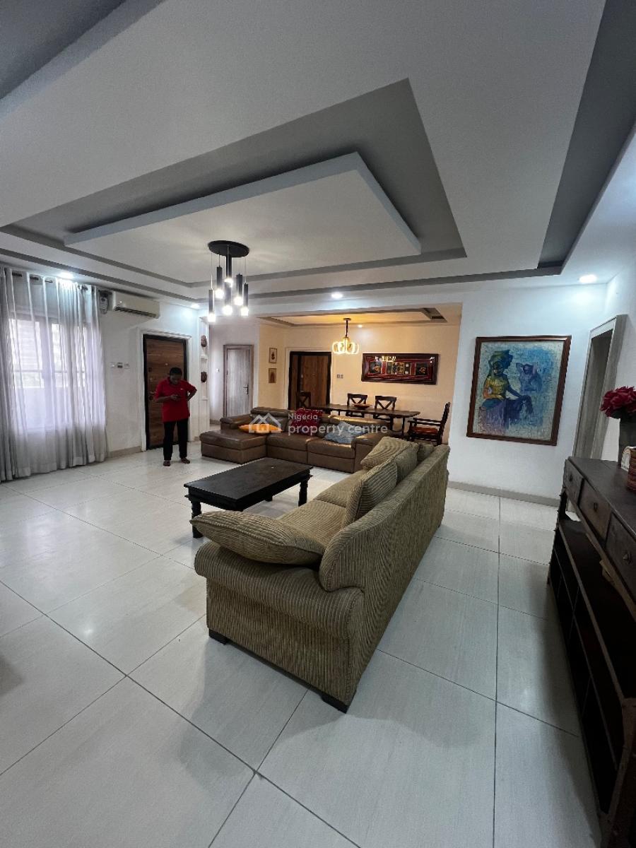 Fully Furnished 3 Bedroom Apartment with Bq, Off Boardillon, Ikoyi, Lagos, Flat / Apartment for Rent