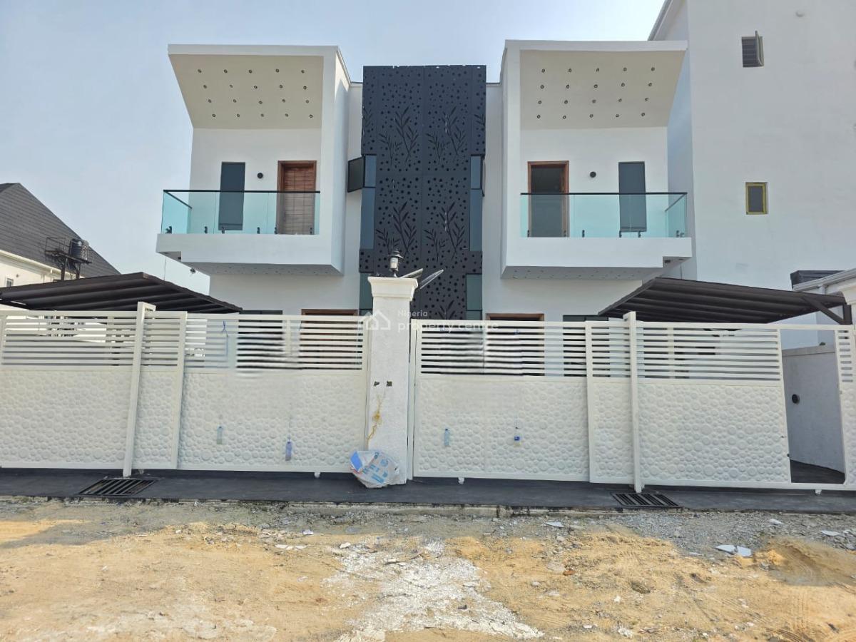Newly Built 4 Bedroom Semi Detached Duplex with Bq, Orchid, Lekki, Lagos, Semi-detached Duplex for Sale
