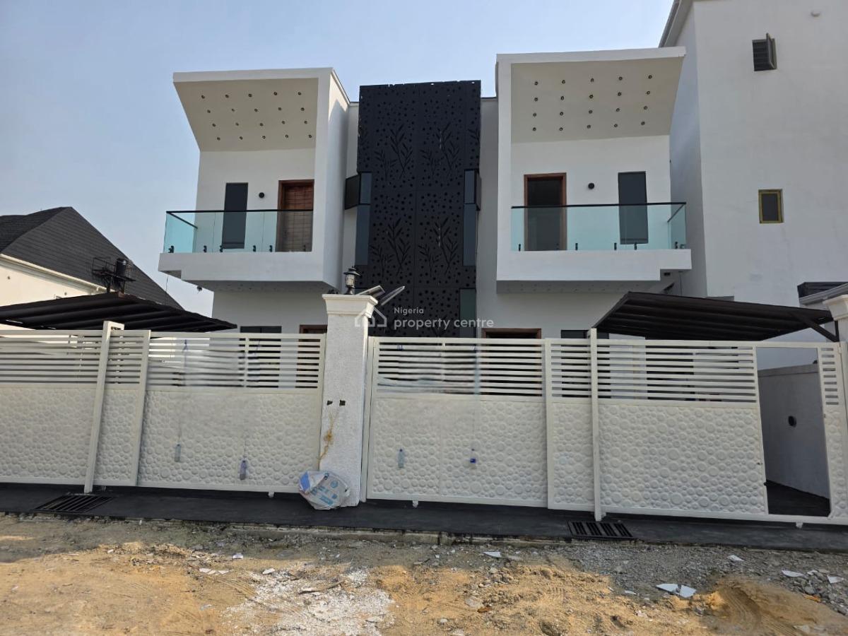 Newly Built 4 Bedroom Semi Detached Duplex with Bq, Orchid, Lekki, Lagos, Semi-detached Duplex for Sale